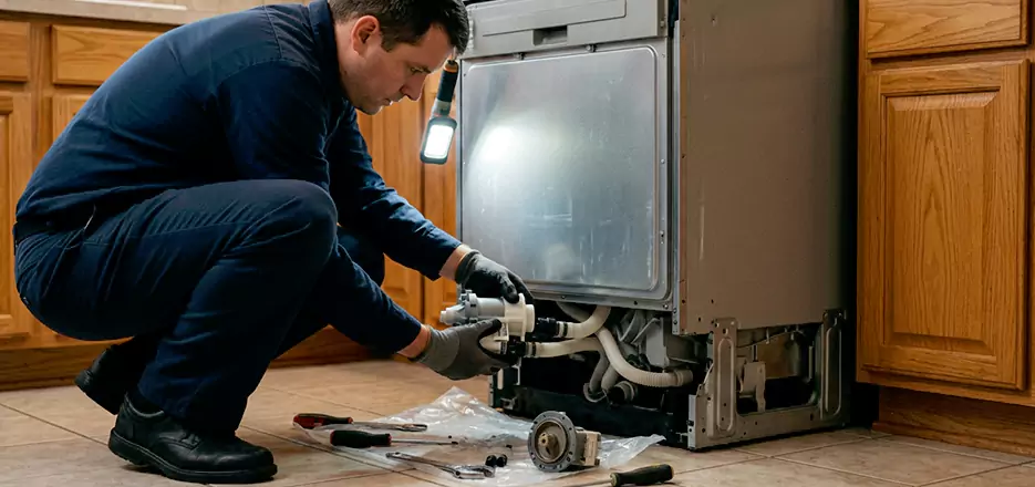 Dishwasher Drain Hose Repair in Rahway